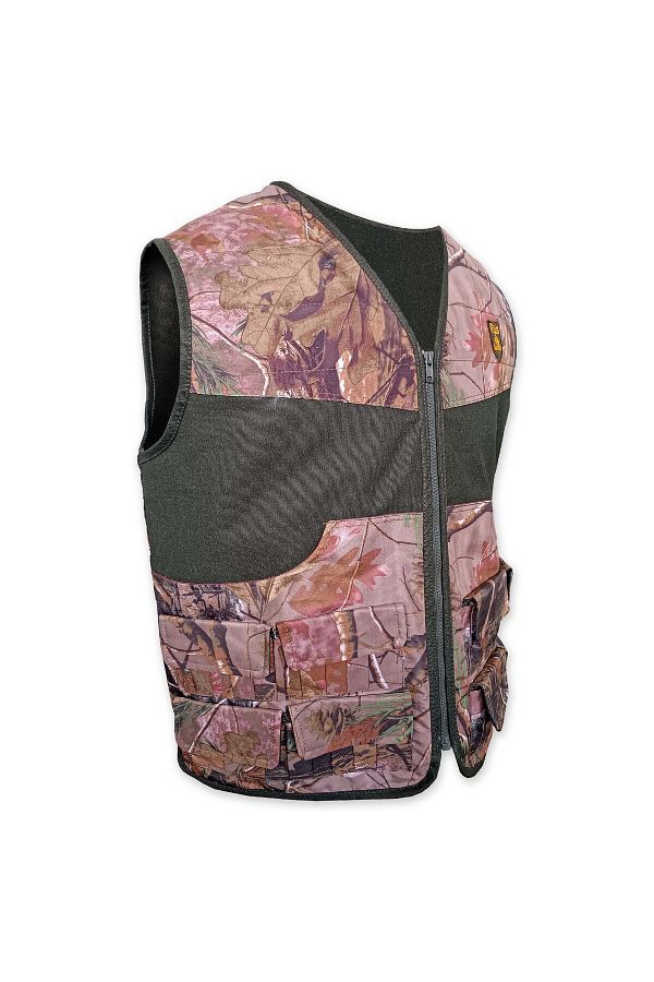 SAVEX-Forest Patterned Khaki Vest - 40-S 1