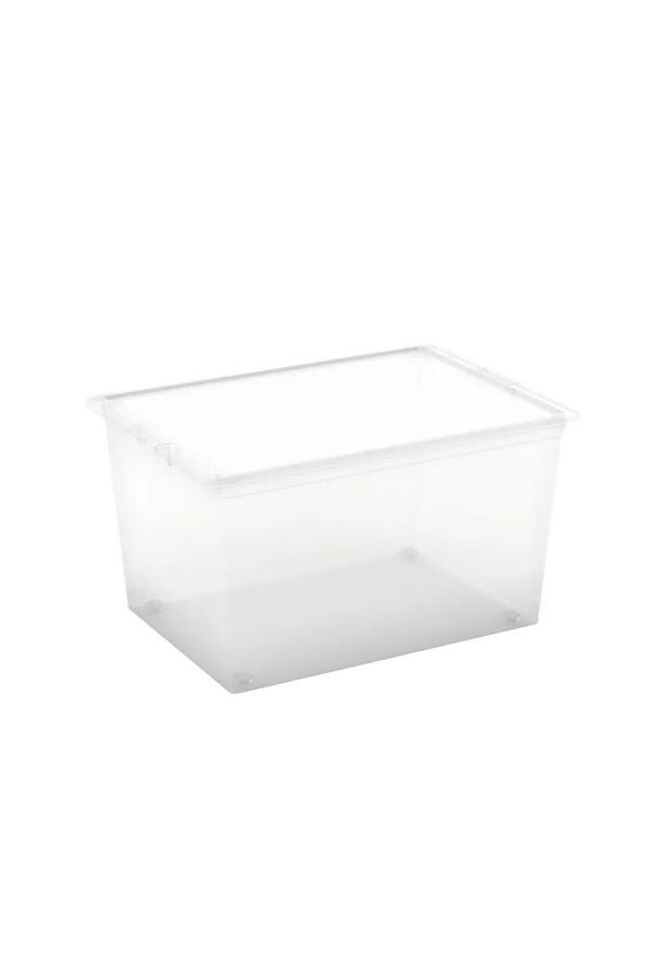 Keter-C-Box XL Transparent Storage Container with Wheels 50L - Spacious and Durable 1