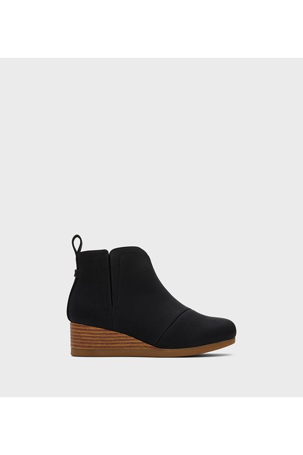 Toms black ankle boots on sale