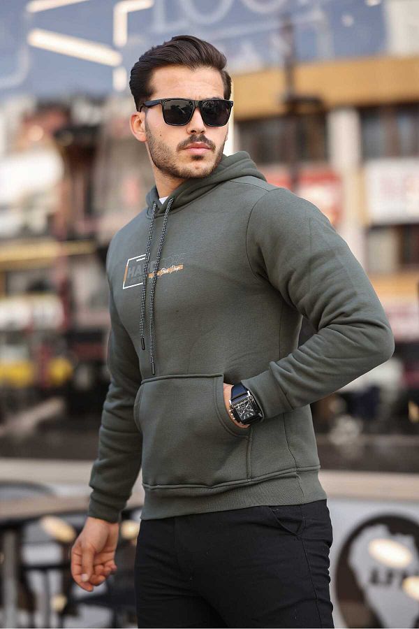 MODA-Men's Three Threads Softwear Weinest Comfortable Product Printed Sweatshirt 1