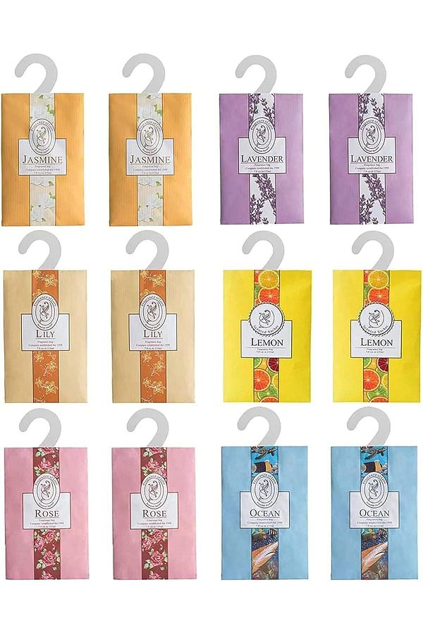 Arabest-Natural Scented Sachets Bags,Wardrobe Fresheners for Drawers,Closets(Six Kinds,12 Pcs) 1