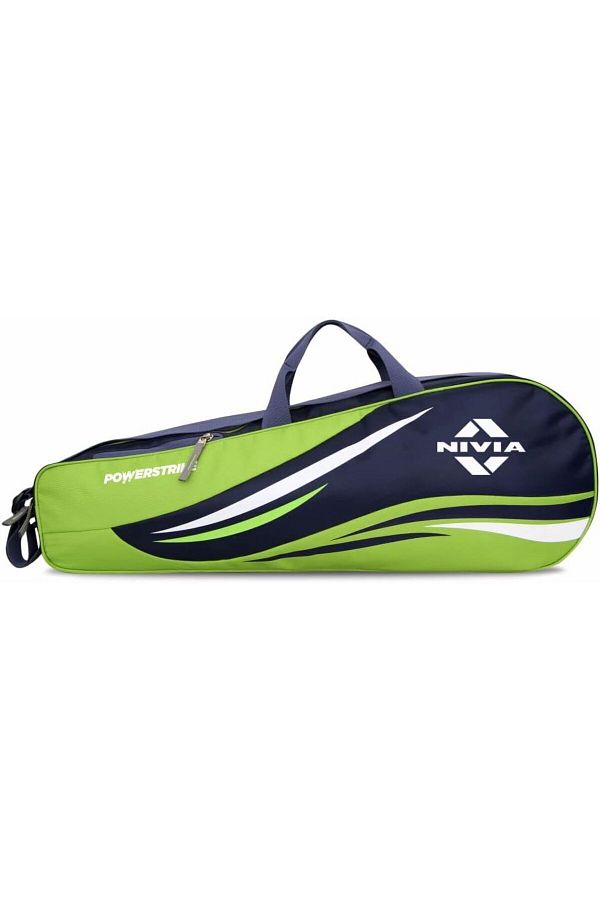 Nivia-Racket Bag | Green | Standard Size | Water Resistant | 5 Racket Capacity 1