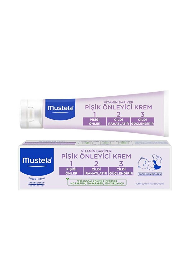 Mustela Vitamin Barrier Cream 1.2.3 Pişik Kremi 100 ml