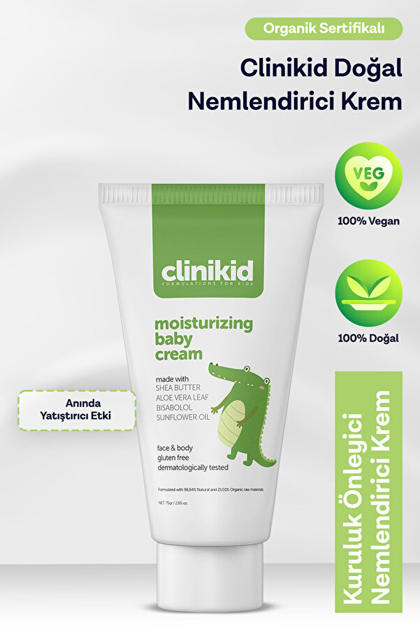 Clinikid Doğal Nemlendirici Krem