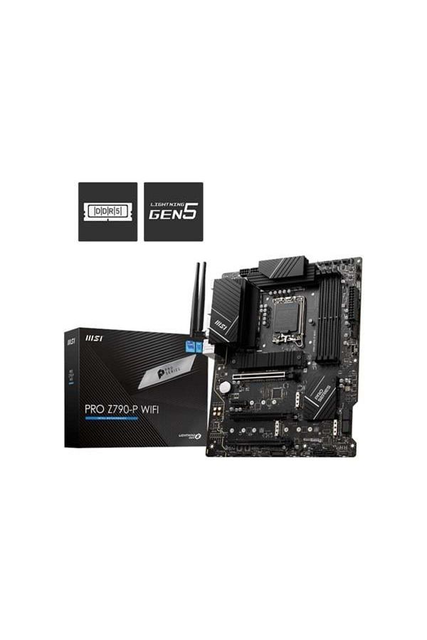 MSI-Pro Z790-p WiFi DDR5 M2 PCIE NVMe HDMI PCIE 16x V5.0 1700p ATX 1