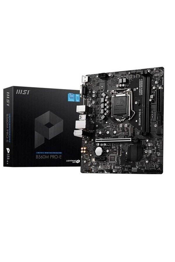 MSI-B560m Pro-e DDR4 M2 PCIE NVMe HDMI PCIE 16x V4.0 1200p V2 Matx 1