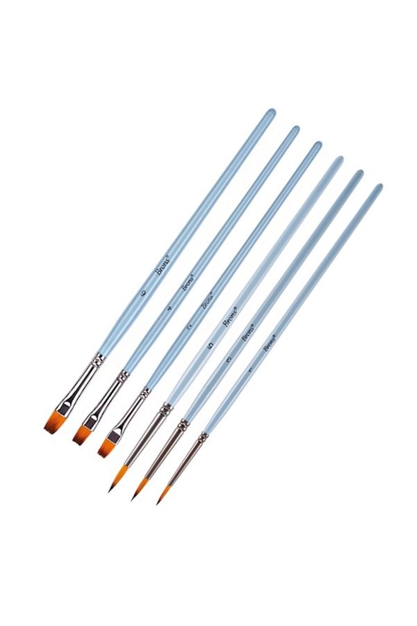 Brons-Brush Blister Set 4 - 123 Series No:1-3-5 Short Handle-200F Series No: 4-6-8 Short Handle 1