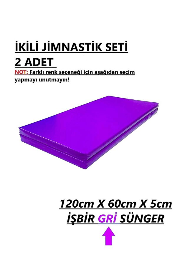 gürteks İkili Set 60x120x5 Cm Çocuk Jimnastik Minderi (PVC)