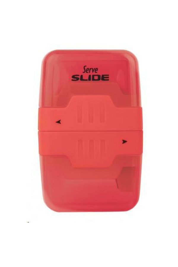 Serve-Slide Eraser Pencil Sharpener Highlighter Red 1