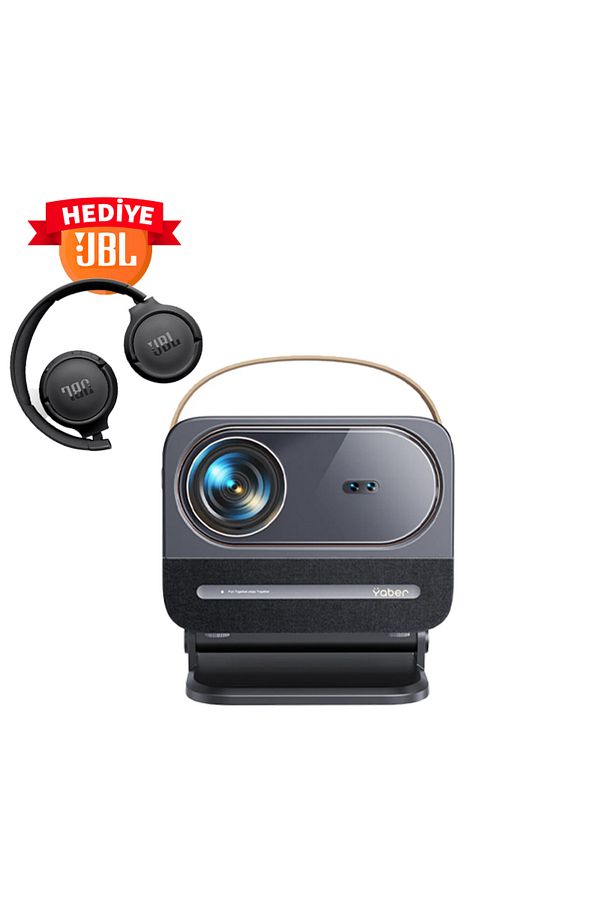 YABER-Yaber Projector, Dual JBL Speakers 5W, Built in Android TV, Auto Focus , support Alexa & NFC 1