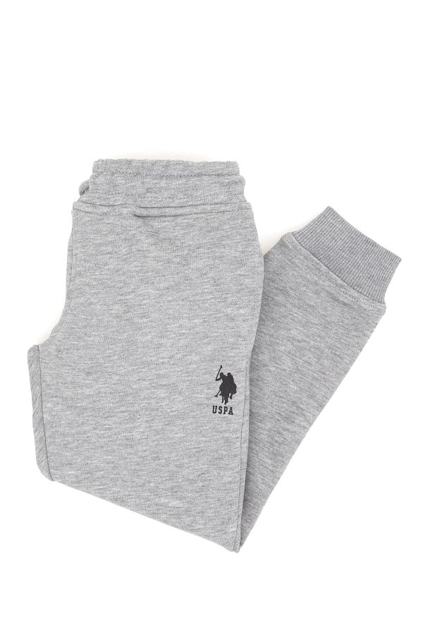 U.S. Polo Assn.-بنطال رياضي ميلانج رمادي للأولاد 50298245 -VR086 1