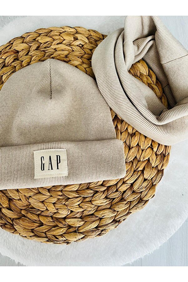 AFRALYAHOME %100 PAMUK RİBANA ETİKETLİ BEBEK BERE BOYUNLUK SET/ BEBEK ÇOCUK KIŞLIK BERE SET