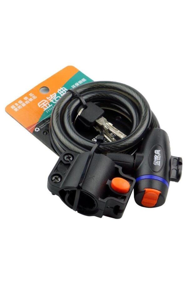 Genel Markalar Anahtarlı Çelik Kilit Bisiklet Motosiklet Güvenlik Kilidi Bebek Arabası