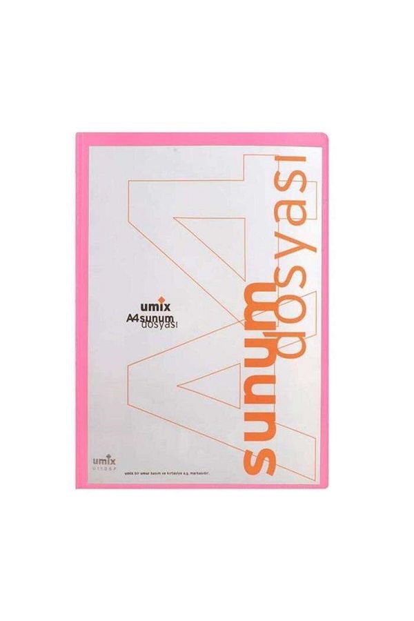 Umur-Umix Pink Presentation File with Front Pocket A4 10 Sheets 1