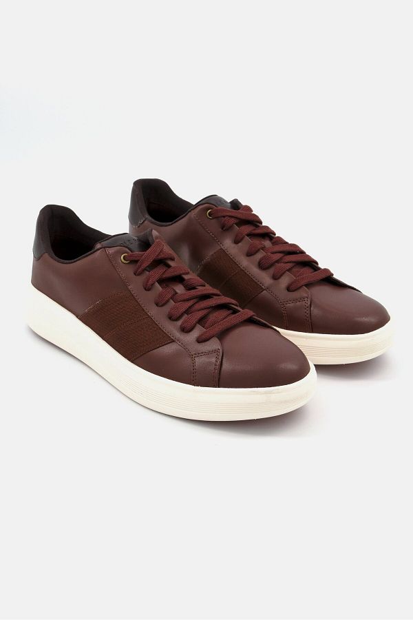 Cole Haan-حذاء كاجوال برباط للرجال، بني 1