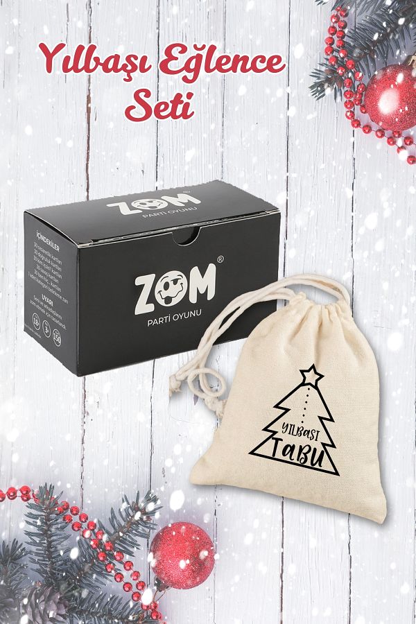 Metranya-New Year's Concept Taboo and Zom Party Shot Game Set of Two, Christmas Card Game, Let's Tell It, Drinking Game 1