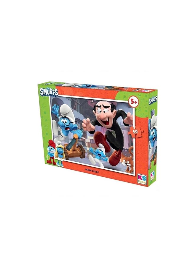 Basic Fun-Smurf 50 Piece Puzzle - Child Smr 709 1