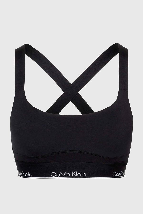 Calvin Klein-Biustonosz sportowy damski czarny - regulowane ramiączka, wysoka wydajność 1
