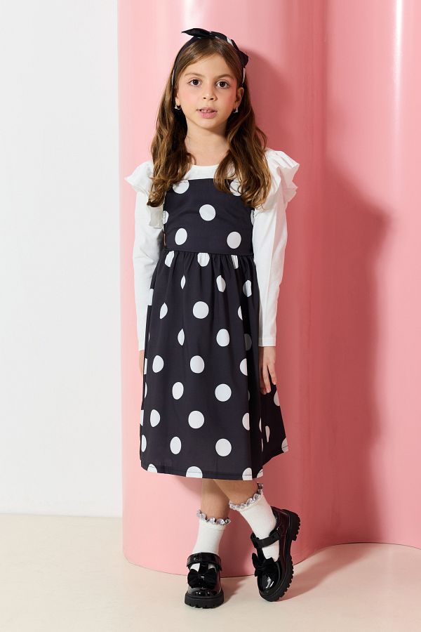TRENDYOL SHOES-Schwarze Ballerinas mit T-Riemen für kleine Mädchen – TAKAW25BE00016 1