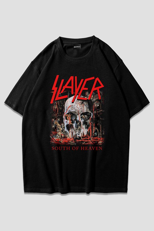 giyinikim-Slayer South of Heaven Oversize Unisex T-Shirt 1