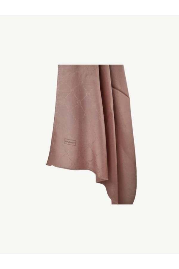 PİRAMİT-Monogram Shawl Dried Rose 1