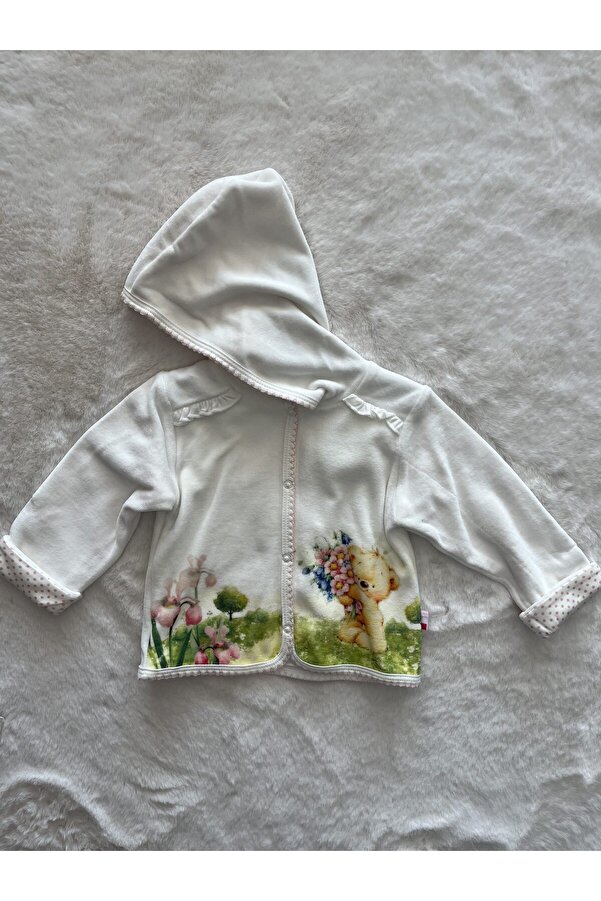 Baby Center Çiçekli Ayı Hırka