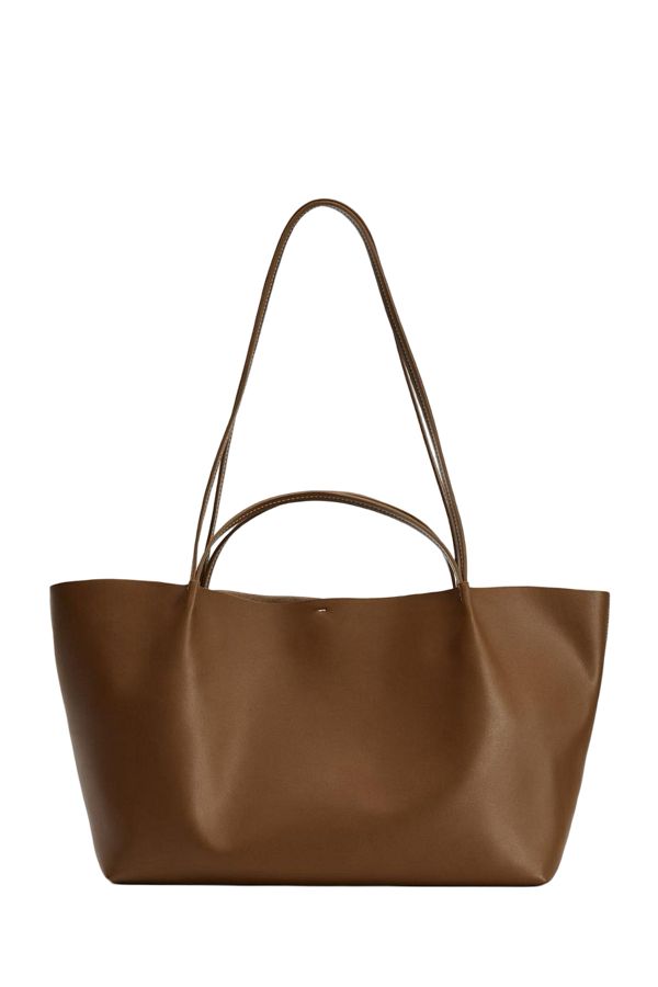 Zara Women's Shoulder Messenger Bag with Buckle Tote- Trendyol