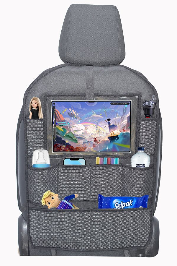 Bod-Car Seat Back Organizer Armada Series Woven Black 1
