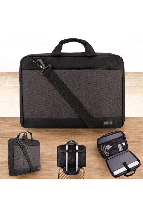 Mila-Classone Mila Ml-F100 13,14,15.6"Full Openir Suitcase Design Notebook Laptop Bag 1