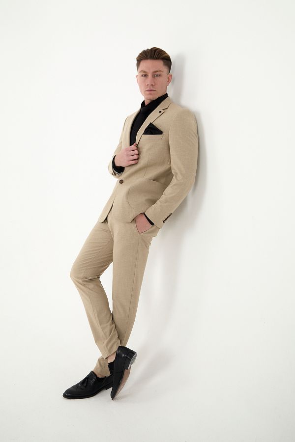 ACTUAL Men's Beige Suit - 4065-2 10- Trendyol