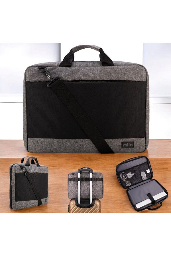 Mila-Classone Mila Ml-F104 - 13.14.15.6" Full Openable Suitcase Notebook Laptop Bag 1
