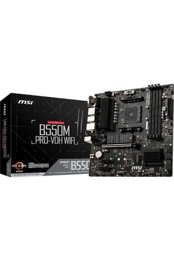 MSI-B550M Pro-Vdh Wifi Ddr4 M2 Pcie Nvme HDMI Dp Pcie 16X V4.0 Am4 Matx - Pc Peripheral Device 1
