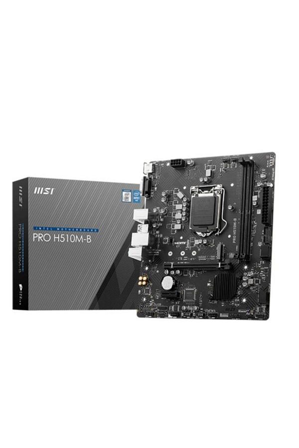 MSI-Msi Pro H510M-B 2933MHz DDR4 Socket 1200 M.2 HDMI VGA mATX 10th Generation Motherboard 1
