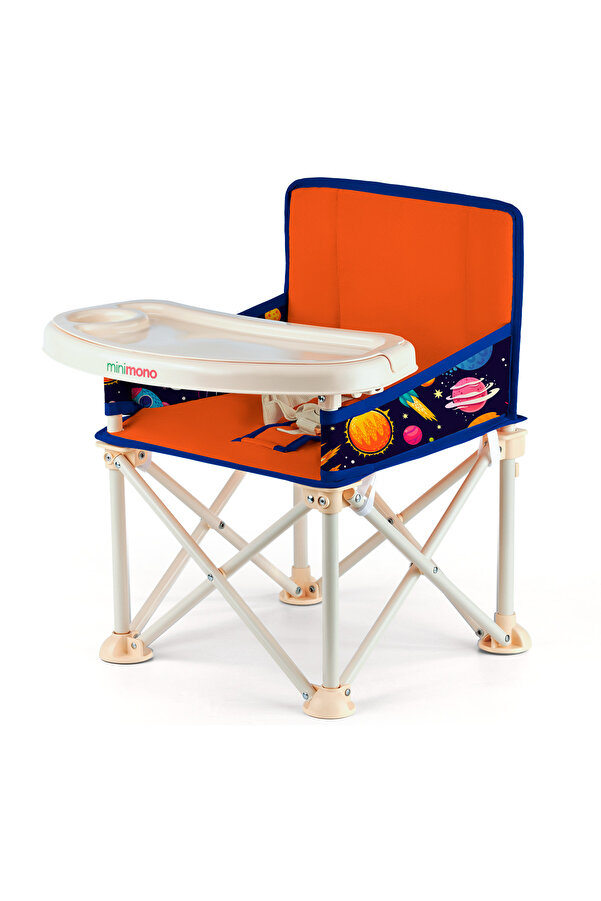 Minimono Plus 0-4 Yaş Portatif Katlanır Yükseltici Mama Sandalyesi Bebek Çocuk Kamp Sandalyesi