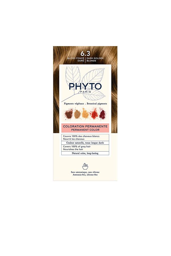 Phyto-Dark Auburn Dore 6.3 – Permanente pflanzliche Haarfarbe ohne Ammoniak 1
