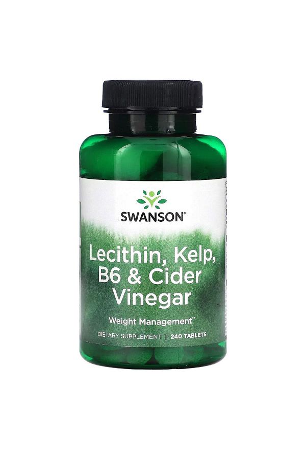 SWANSON-Lecithin, Kelp, B6 and Cider Vinegar - 240 Tablets 1