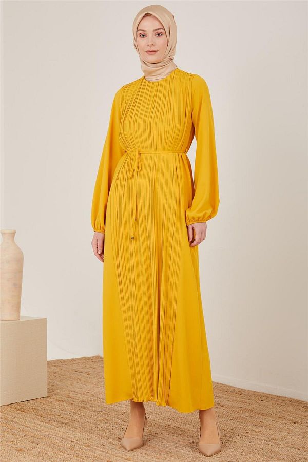 Armine-Rochie plisată din spumă de miere - 22y9435 1