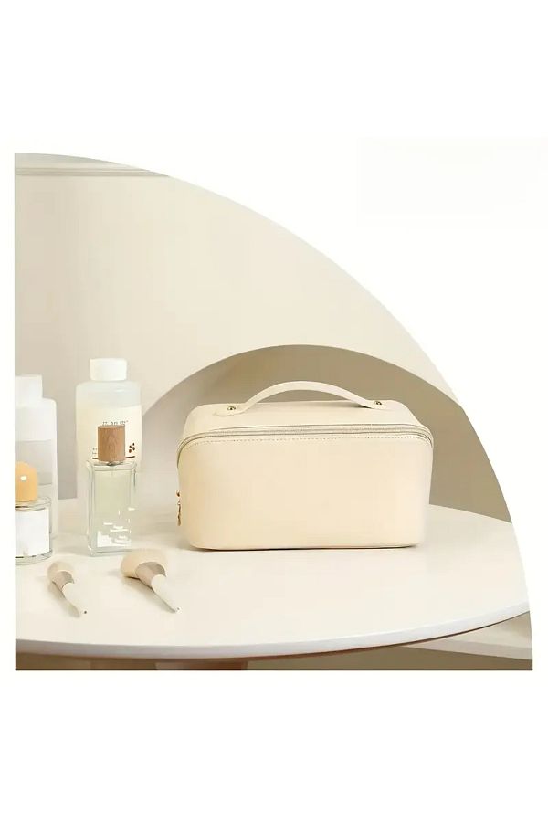 portofino-Thickened Pu Makeup Bag Large Capacity Portable Makeup Bag 1