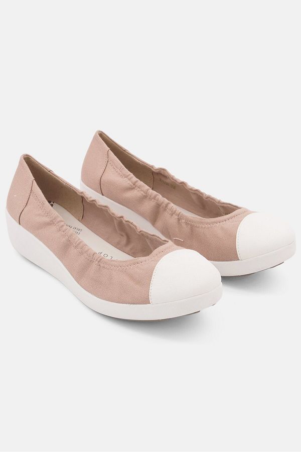 Fitflop-حذاء مسطح سهل الارتداء للنساء، بني 1