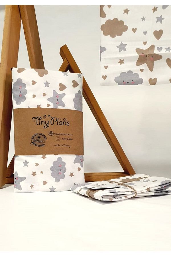 tiny plans-Elastic Baby Bed Sheet - Pillowcase Set 90X140 cm 1