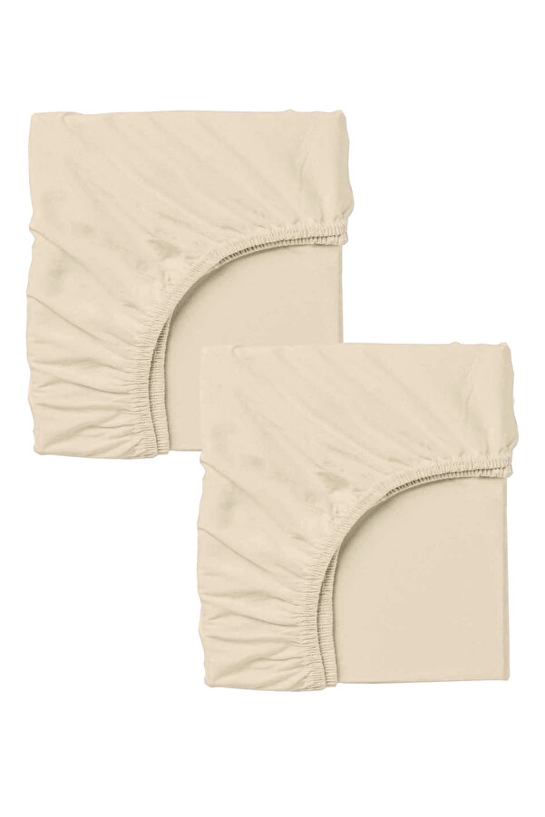 COTENCONCEPT 2 Adet Pamuklu Ve Lastikli 60 X 120 X 15 Cm Penye Bebek Çarşaf