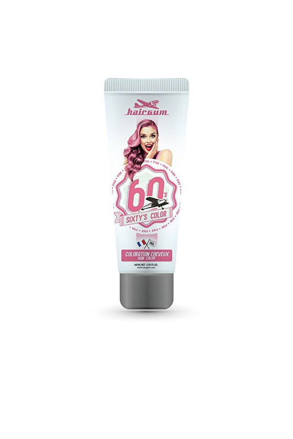 HAİRGUM-Sixty's Color Haarfarbe #pink 60 ml 1