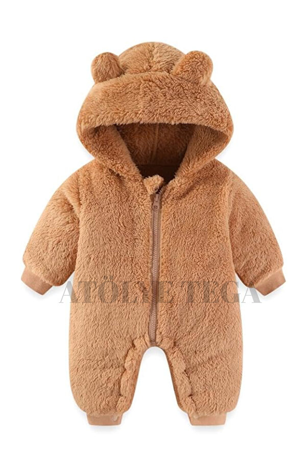 TEGA Welsoft Unisex Bebek Çocuk Kışlık Fermuarlı Peluş Uyku Tulumu, Bebek ve Çocuk Tulum