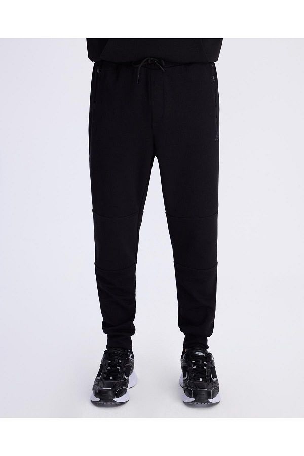 Kappa Men s Black Regular Fit Sweatpants Logo Brian Jog Trendyol