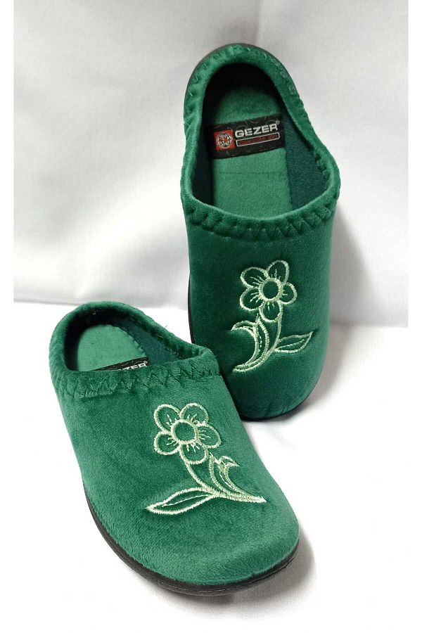 GEZER-Women's Winter Floral Patterned Indoor Slippers 1