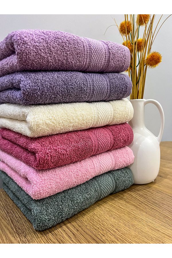 AYHANHOME 6 Pieces 40X80 cm 100 Cotton Hand and Face Towel Set Trendyol
