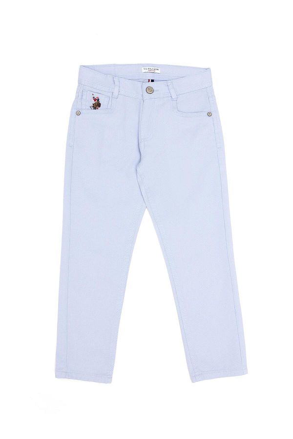 U.S. Polo Assn.-Boy's Light Blue Canvas Pants 1578428 1