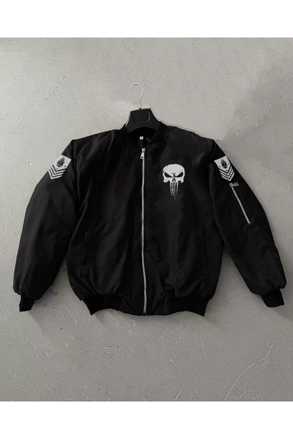 Punisher bomber jacket shop