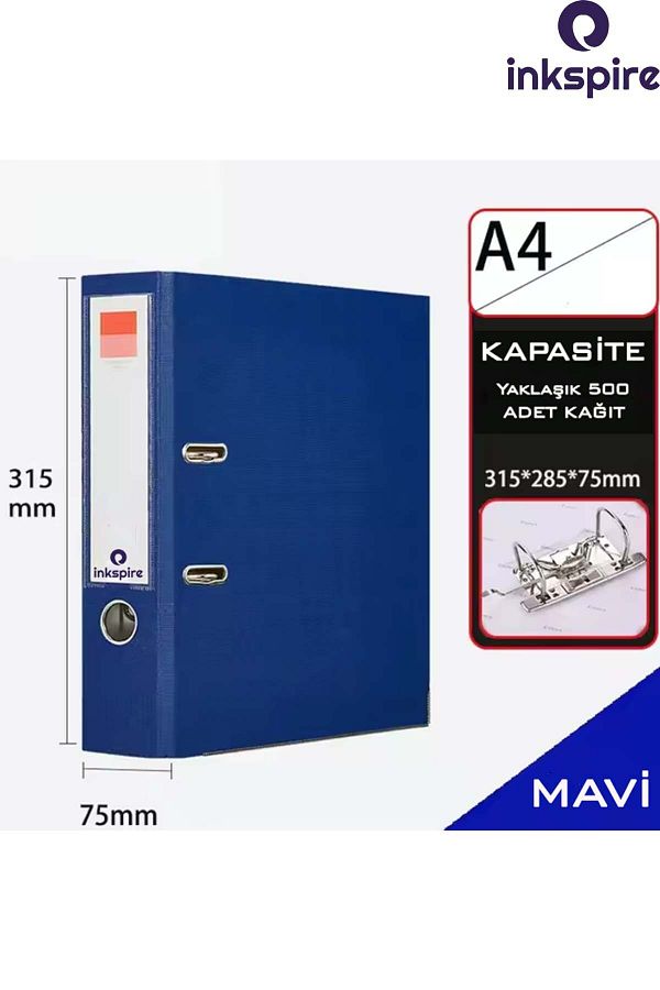 inkspire-1Pc Wide Office Folder - with Ring, Plastic Document Folder, Pp File Organizer, Office Folder with Lock 1