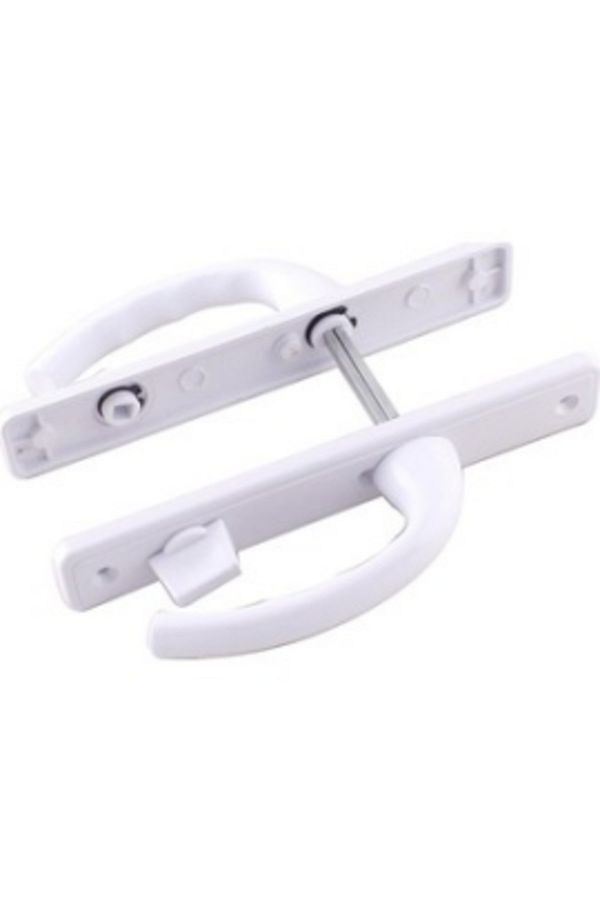 MCreative-Bagged Bathroom-Wc - White Pvc Door Handle with Lock (K0) 1